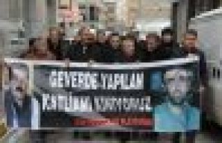 Van'da STÖ'ler Yüksekova katliamını protesto etti