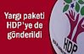 Yargı paketi HDP'ye de gönderildi