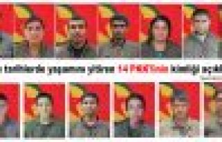 Yaşamını yitiren 14 PKK'linin kimliği açıklandı