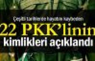 Yaşamını yitiren 22 PKK'linin kimlikleri açıklandı