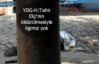 YDG-H:Tahir Elçi'nin öldürülmesiyle ilgimiz yok