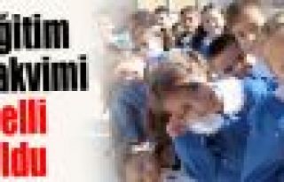 Yeni eğitim öğretim takvimi belli oldu