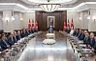 Yeni kabine Erdoğansız toplandı