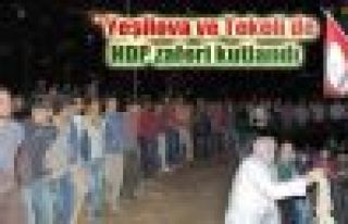 Yeşilova ve Tekeli'de HDP zaferi kutlandı 