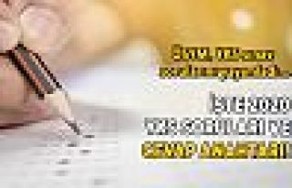 YKS soruları ve cevap anahtarı yayımlandı