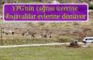 YPG’nin çağrısı üzerine Rojavalılar evlerine...