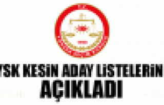 YSK kesin aday listesini açıkladı 