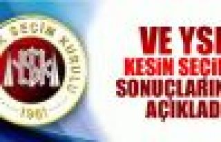 YSK kesin sonuçları açıkladı!