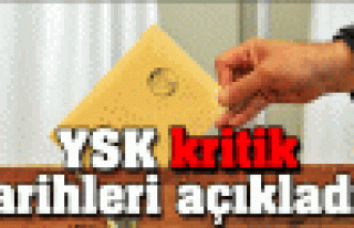 YSK, seçim takvimini açıkladı