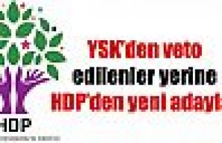 YSK’den veto edilenler yerine HDP’den yeni adaylar