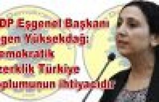 Yüksekdağ: Demokratik özerklik Türkiye toplumunun...
