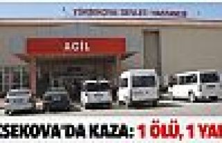 Yüksekova'da feci kaza: 1 ölü, 1 yaralı