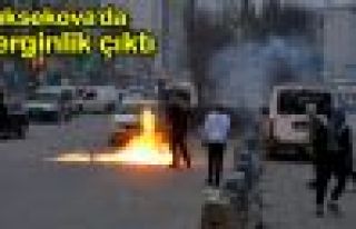 Yüksekova'da gerginlik çıktı