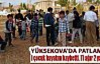 Yüksekova'da patlama: 1 çocuk hayatını kaybetti,...