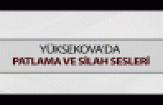 Yüksekova'da patlama ve silah sesleri