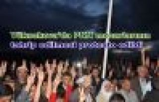 Yüksekova'da PKK mezarlarının tahrip edilmesi protesto...