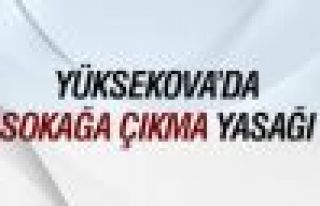 Yüksekova'da sokağa çıkma yasağı ilan edildi