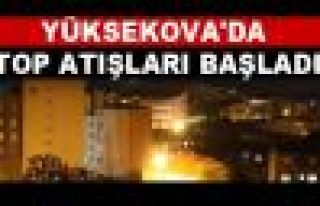 Yüksekova'da top atışları ve silah sesleri