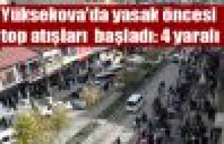 Yüksekova'da yasak öncesi top atışları başladı:...