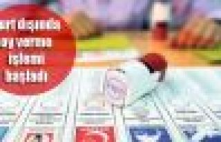  Yurt dışında oy verme işlemi başladı