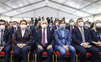 Kılıçdaroğlu ve Akşener Beylikdüzü'nde açılış ve temel atma törenine katıldı