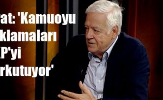 Fırat: 'Kamuoyu yoklamaları AKP'yi korkutuyor'