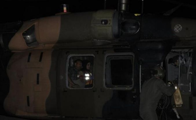 Derecik'te askeri helikopter 6 yaşındaki çocuk için havalandı