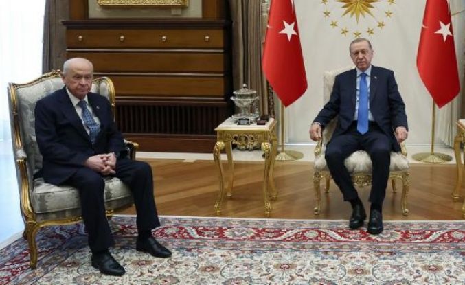 Erdoğan-Bahçeli görüşmesi 1 saat sürdü