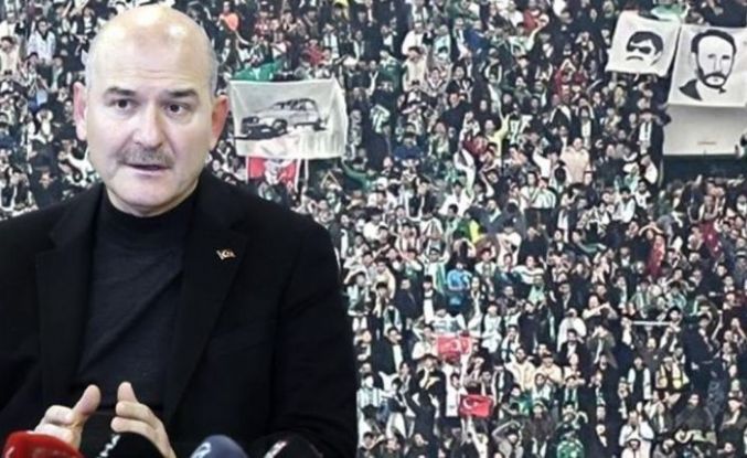 Soylu'dan Bursaspor-Amedspor maçındaki pankartlarla ilgili açıklama: Kamu görevlileri açığa alındı