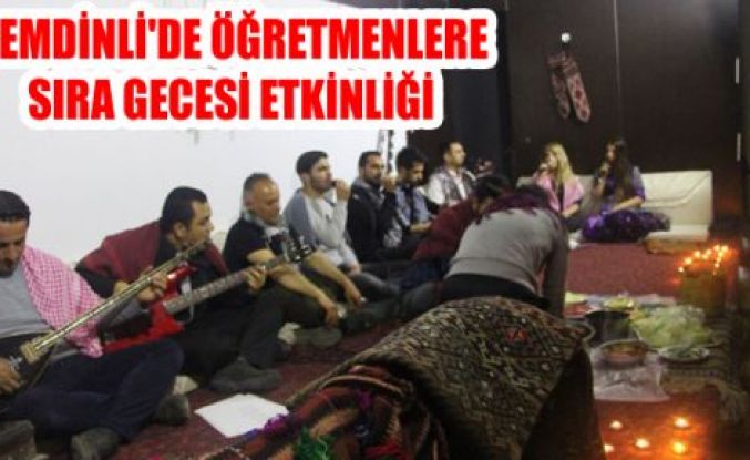 Şemdinli'de Öğretmenler için 'Sıra Gecesi' düzenlendi
