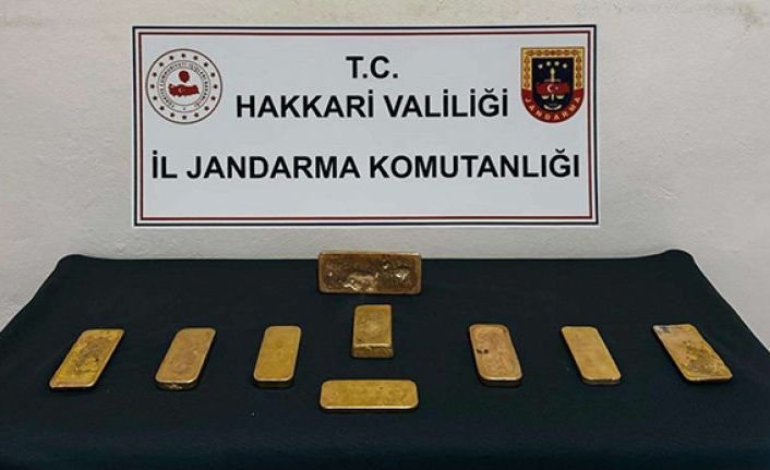 Derecik'te 14 kilo 700 gram kaçak külçe altın ele geçirildi